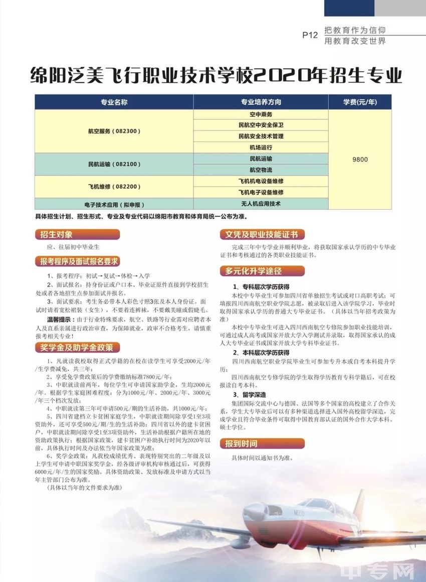 【官方】2020年四川西南航空职业学院招生简章(图片版)