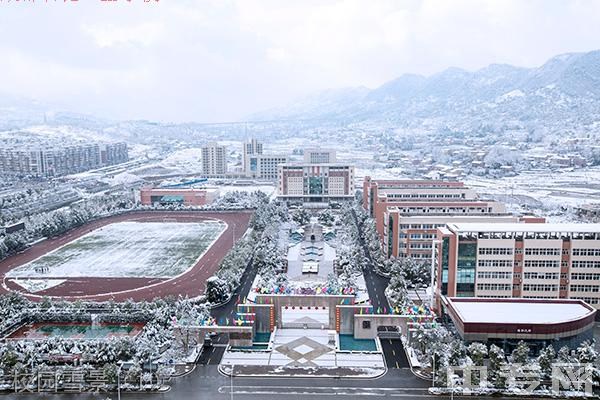 重庆南川隆化职业中学校校园雪景（1）