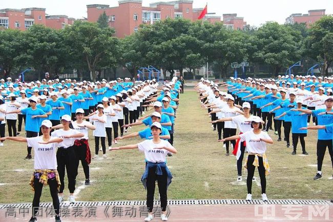 树德中学博瑞实验学校高中团体操表演《舞动青春》