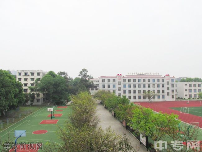 成都市青白江中学学校前视图