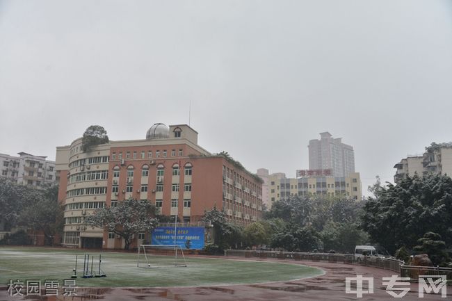 重庆市渝高中学校校园雪景