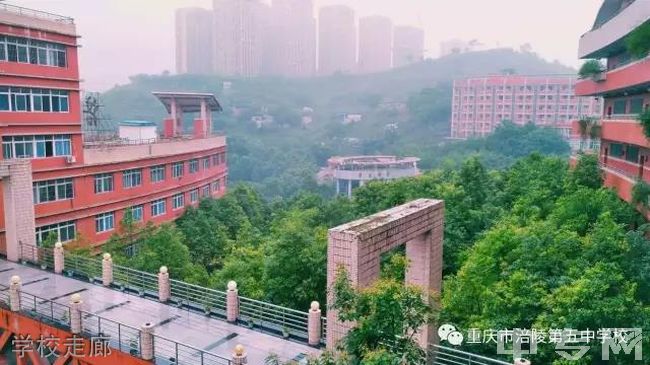 重庆涪陵第五中学学校走廊