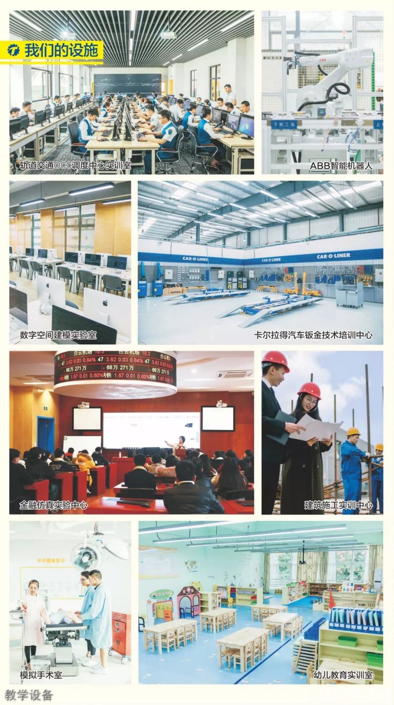 2020年四川城市技师学院招生简章——教学设备