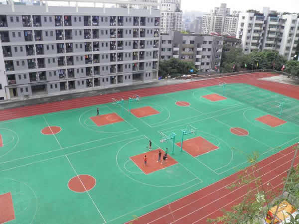 重庆两江职业教育中心篮球场