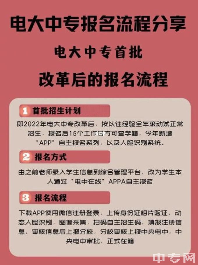 芜湖国家开放大学中专-报考流程