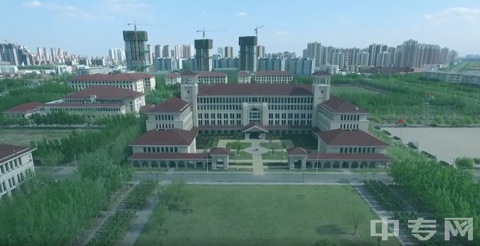 天津市仪表无线电工业学校俯瞰校园全景