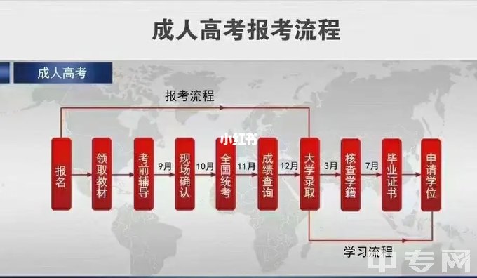 成人高考报名流程表