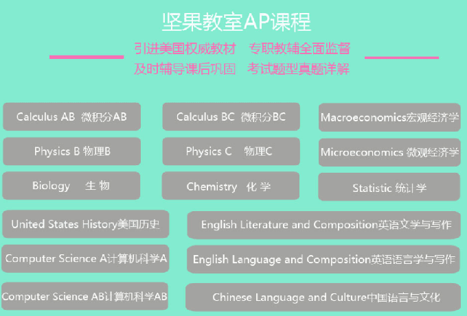 成都坚果教室AP强化培训班